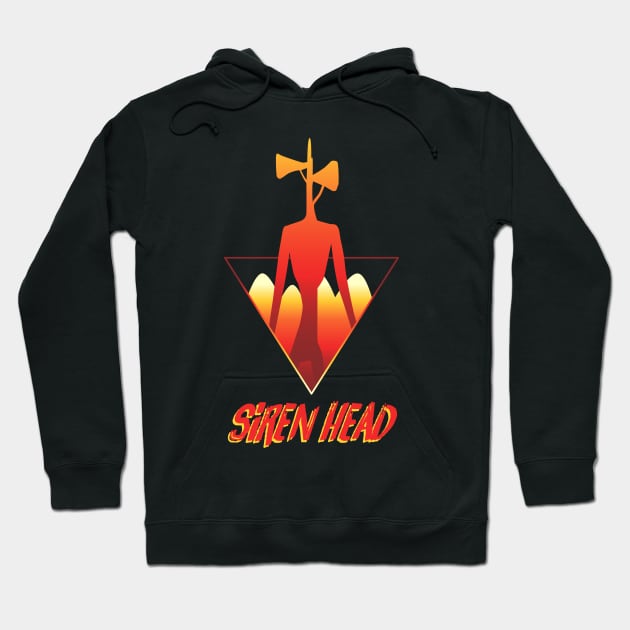 Siren head geometric Hoodie by Jackson Lester